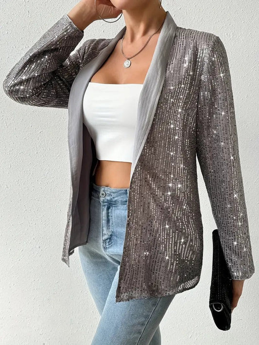 Niamh - Women's Sequin Blazer | Sparkling elegance for special occasions with a chic, sophisticated look