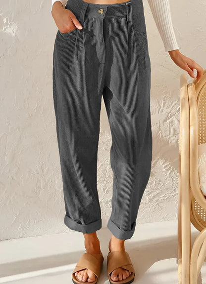 Aoife - Stylish High-Waisted Trousers | Perfect Fit for Everyday Elegance and Comfort