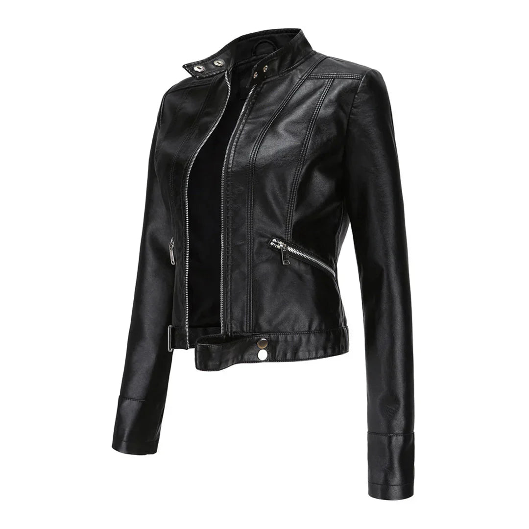 Aisling - Women's Leather Jacket | Cozy and Chic with Insulated Lining for Ultimate Warmth