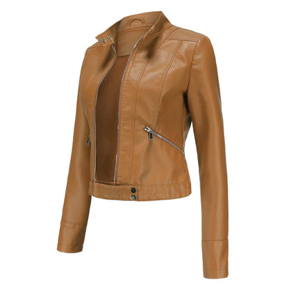 Aisling - Women's Leather Jacket | Cozy and Chic with Insulated Lining for Ultimate Warmth