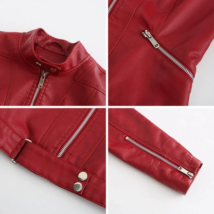 Aisling - Women's Leather Jacket | Cozy and Chic with Insulated Lining for Ultimate Warmth