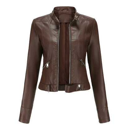 Aisling - Women's Leather Jacket | Cozy and Chic with Insulated Lining for Ultimate Warmth