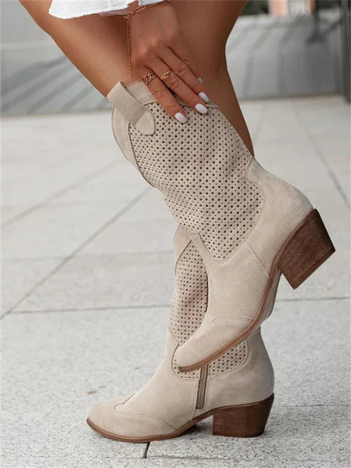 Siobhan – White Cowboy Boots | Chic Style & Effortless Comfort