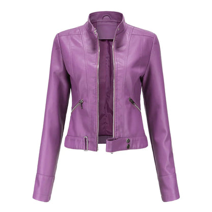 Aisling - Women's Leather Jacket | Cozy and Chic with Insulated Lining for Ultimate Warmth