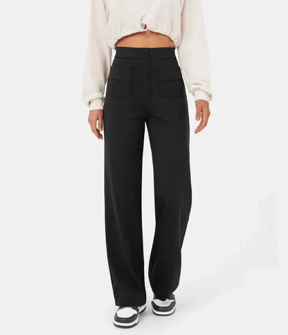 Aisling - High Waisted Casual Trousers | Stylish and Comfortable Fit for Everyday Wear